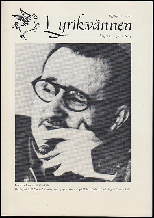 Lyrikvännen | 1965 / 5 : Bertolt Brecht