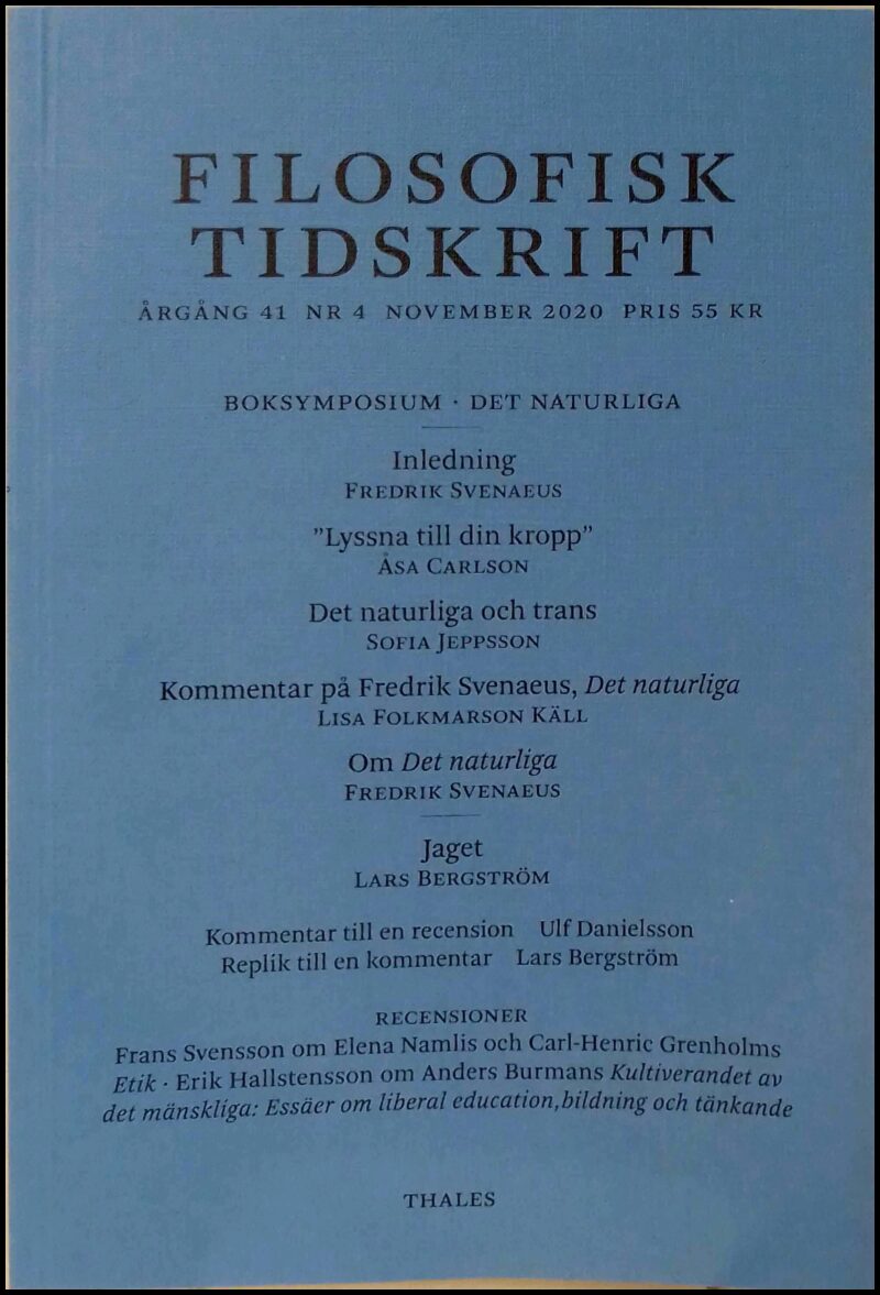 Filosofisk tidskrift | 2020 / 4