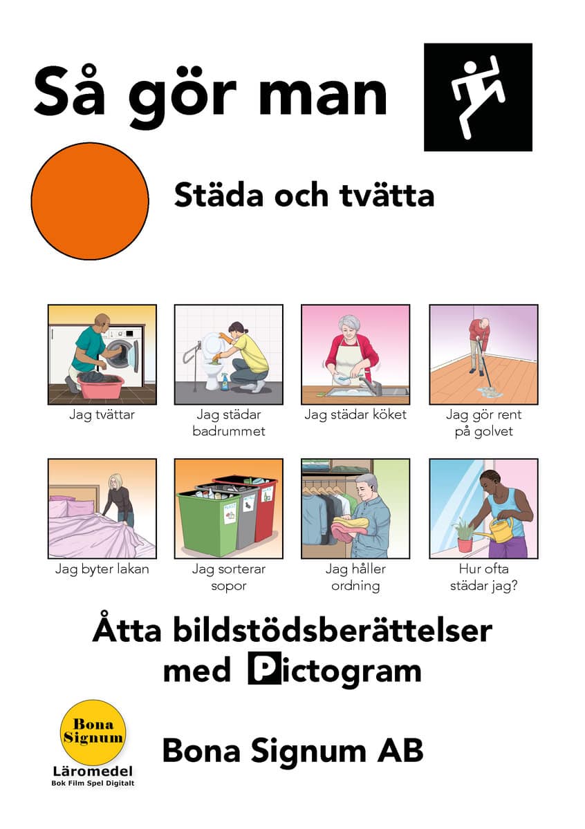 Gomér, Ann | Så gör man, tema städa och tvätta, en bok med pictogram