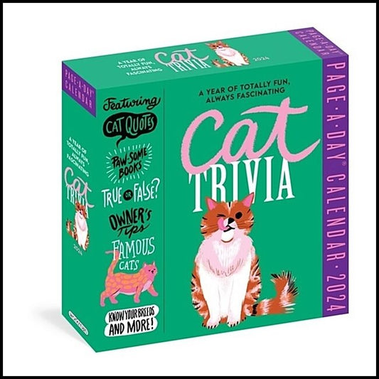 Calendars, Workman | Cat Trivia Page-A-Day Calendar 2024