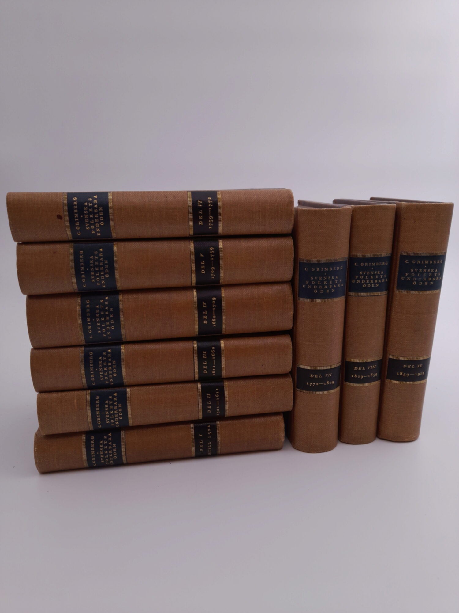 Grimberg, Carl | Svenska folkets underbara öden : Band 1-9