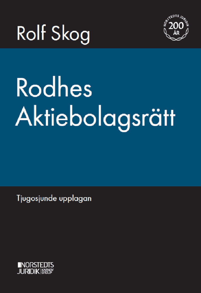 Rodhe, Knut | Skog, Rolf | Rodhes aktiebolagsrätt