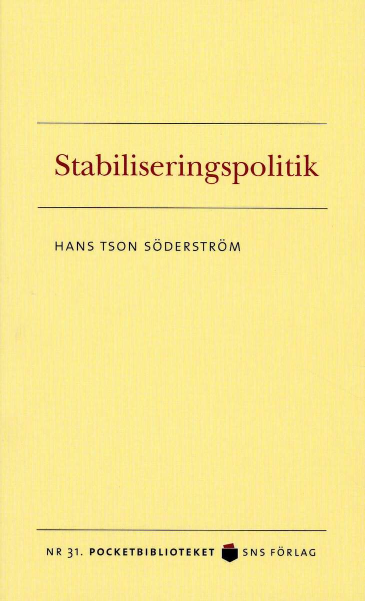 Söderström, Hans Tson | Stabiliseringspolitik