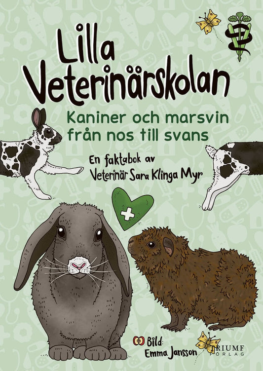 Klinga Myr, Sara | Lilla veterinärskolan : Kaniner och marsvin från nos till svans