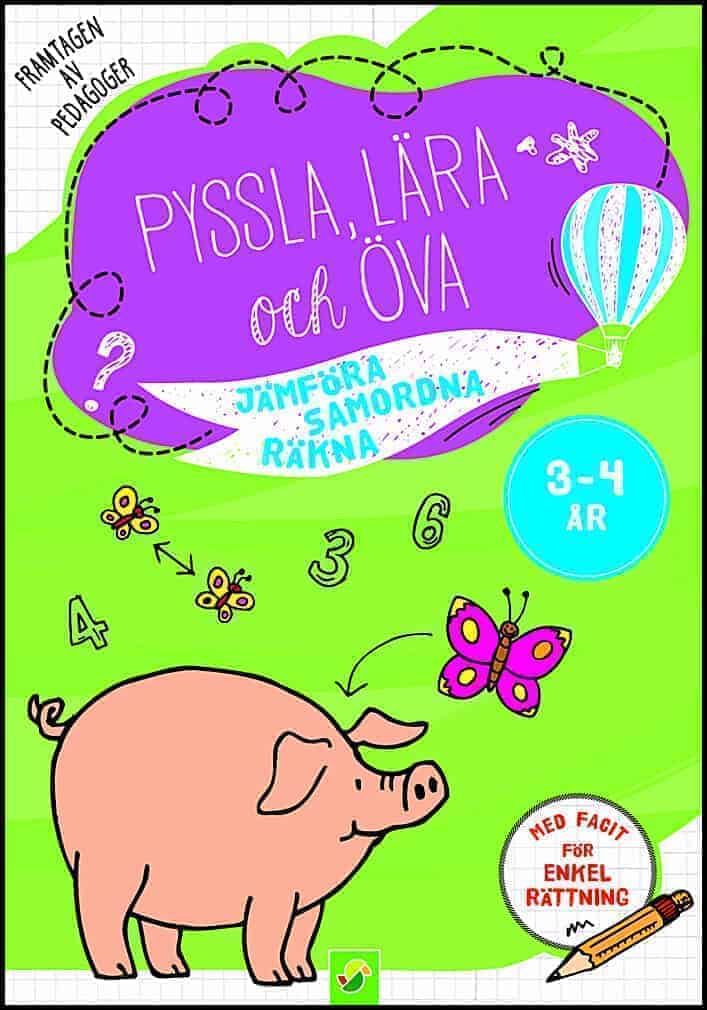 Pyssla, lära och öva 3 : 4 år Jämföra Samordna Räkna