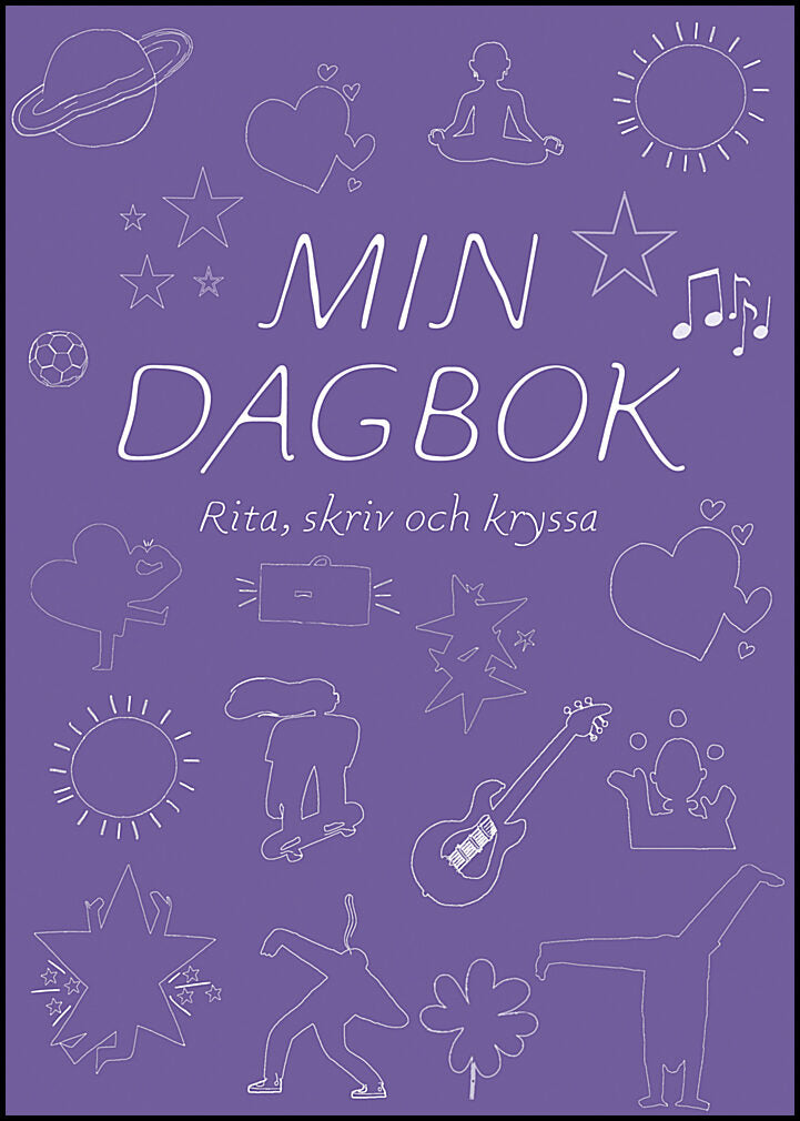 Min dagbok : Rita, skriv och kryssa (lila)