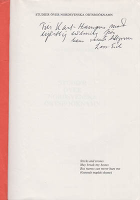 Edlund, Lars-Erik | Studier över nordsvenska ortsboöknamn