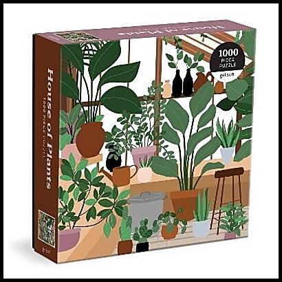Galison | House of Plants 1000 Piece Puzzle in Square Box