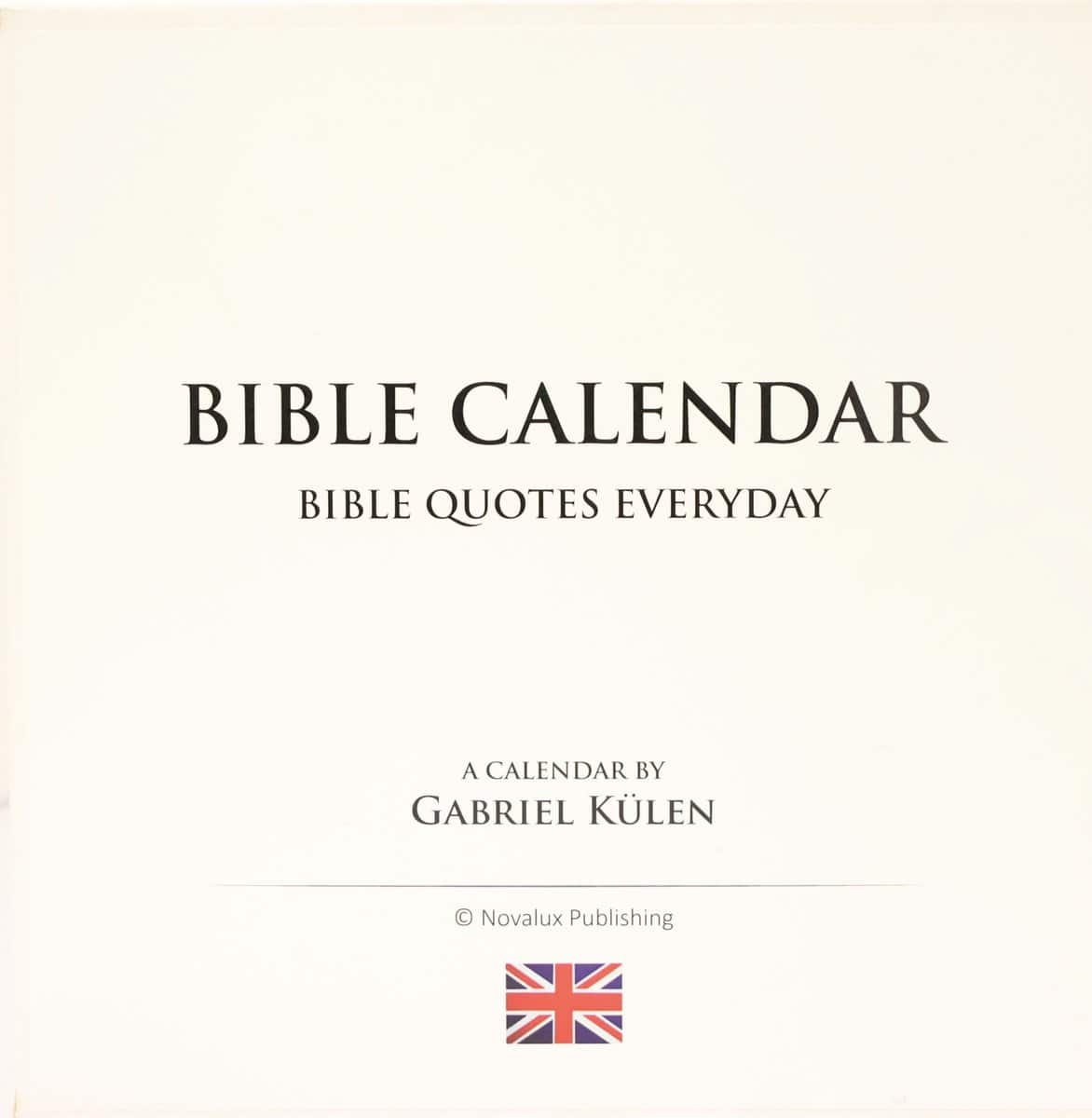 Külen, Gabriel | Bible calendar : Bible quotes everyday