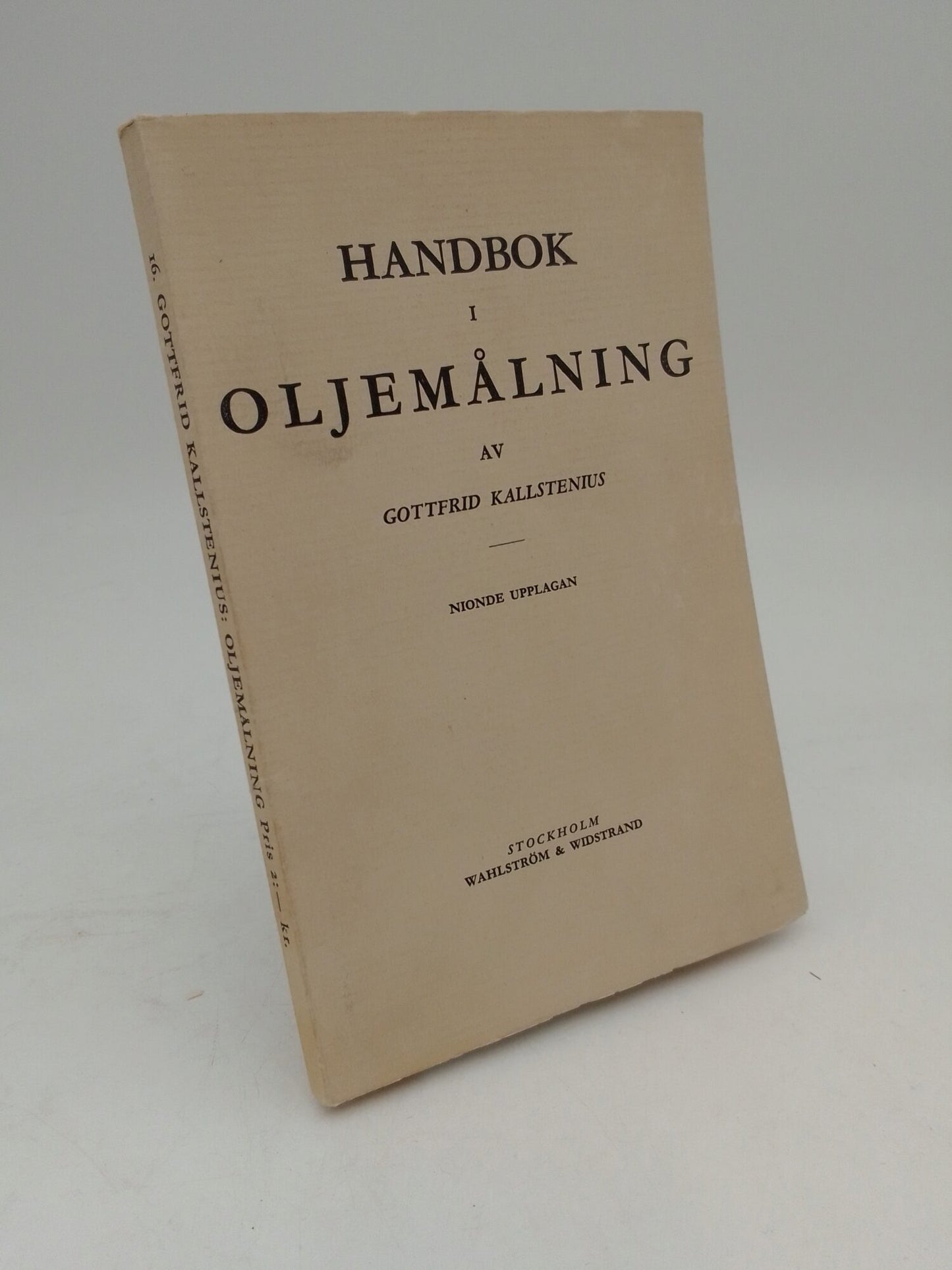 Kallstenius, Gottfrid | Handbok i oljemålning