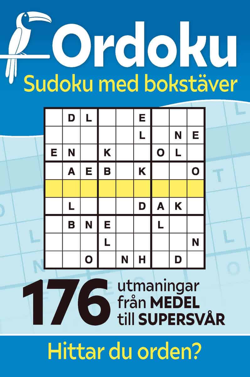 Ordoku : Sudoku med bokstäver: 176 utmaningar från medel till supersvår