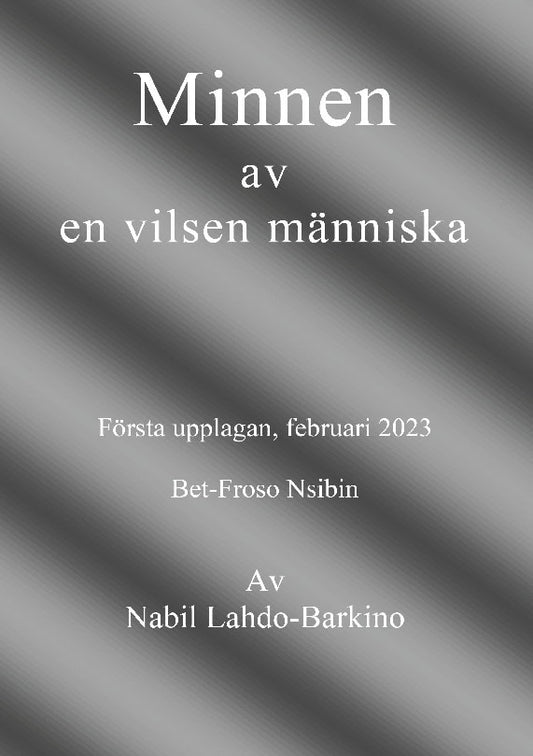 Lahdo-Barkino, Nabil | Minnen av en vilsen människa