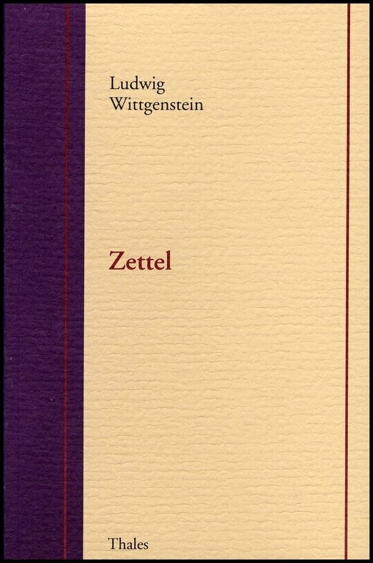 Wittgenstein, Ludwig | Zettel