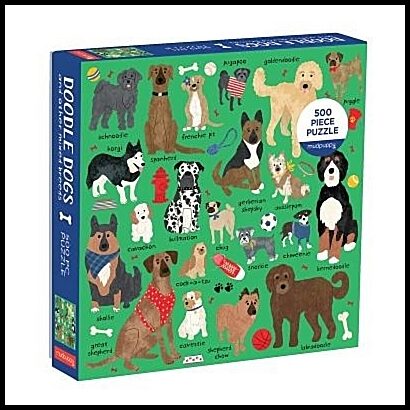 Galison | Doodle Dog And Other Mixed Breeds 500 Piece Family Puzzle