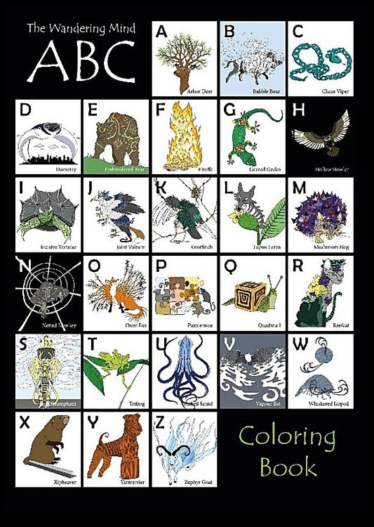 Lundberg, Lisa | The wandering mind ABC : Coloring book