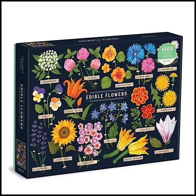 Galison | Edible Flowers 1000 Piece Puzzle