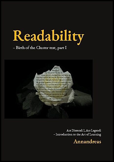 Annandreas | Readability : Birth of the cluster text - introduction to the art of learning. Part I