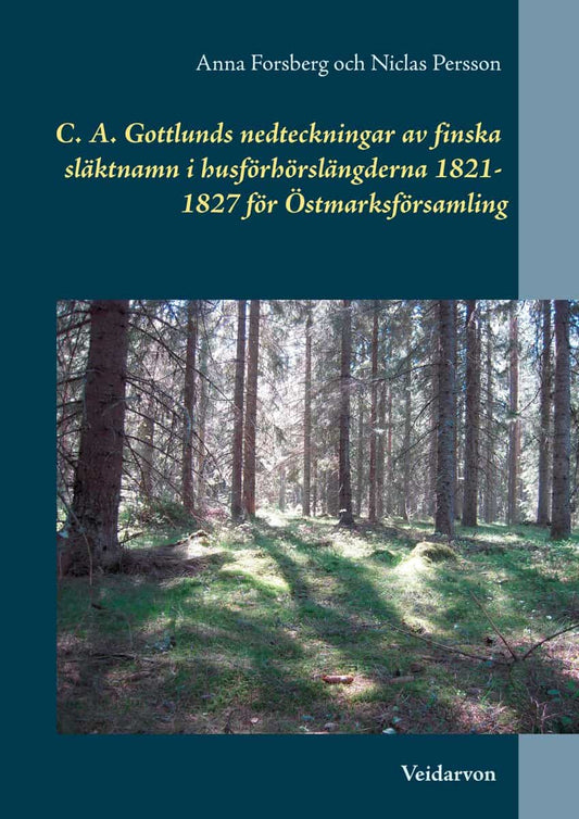 Forsberg, Anna | Persson, Niclas | C. A. Gottlunds nedteckningar av finska släktnamn i husförhörslängderna 182