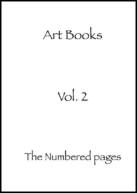 Art Books | The numbered pages : Art Books volume 2