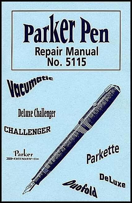 L-w Books | Parker pen repair manual no. 5115