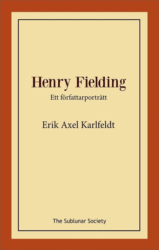 Karlfeldt, Erik Axel | Henry Fielding