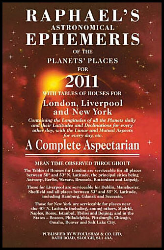 Raphael, Edwin | Raphael's Astronomical Ephemeris 2011