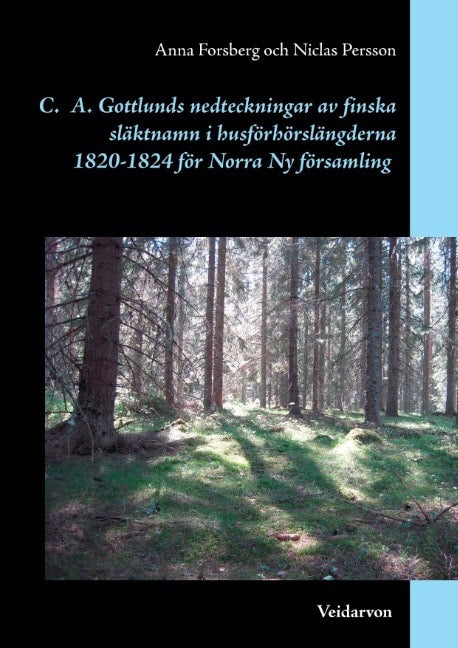 Forsberg, Anna | Persson, Niclas | Carl Axel Gottlunds nedteckningar av finska släktnamn i husförhörslängderna