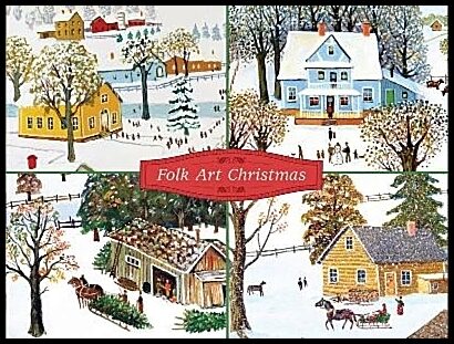 Folk Art Christmas Deluxe Notecard Collection