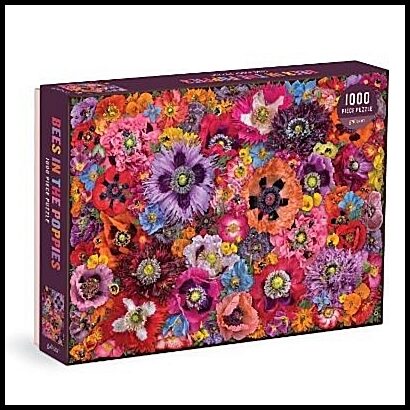 Galison | Bees in the Poppies 1000 Piece Puzzle