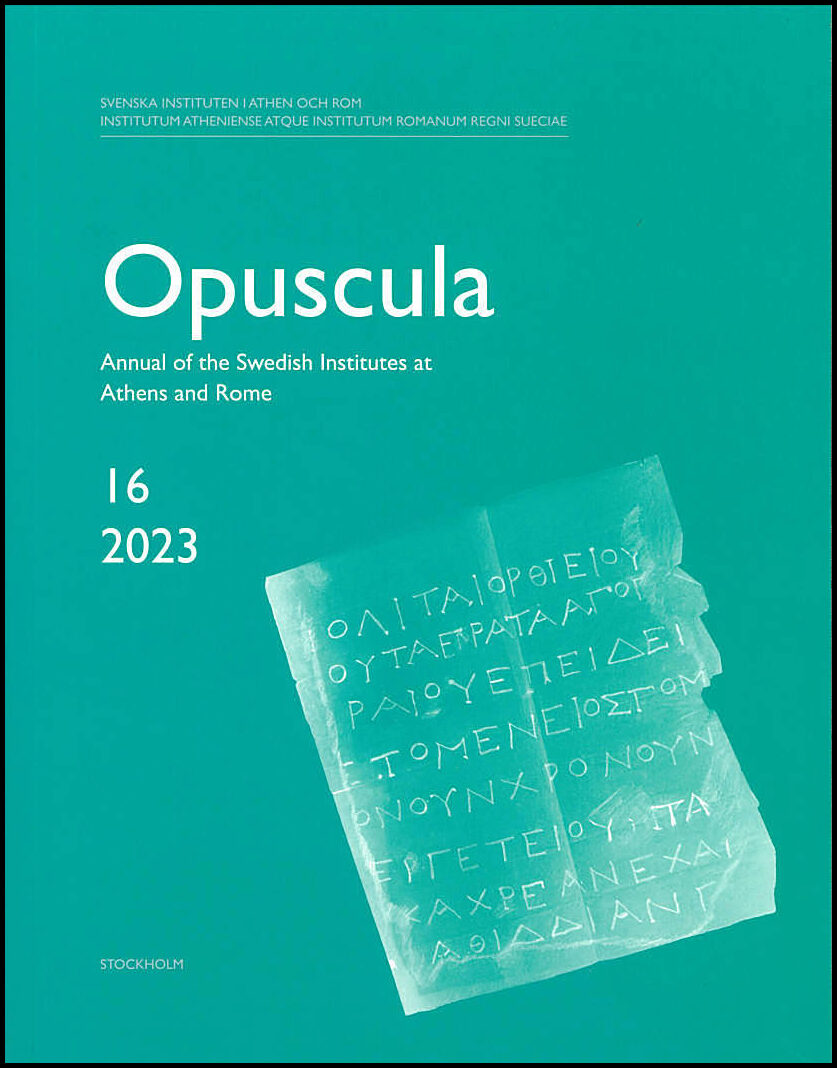 Opuscula 16 | 2023