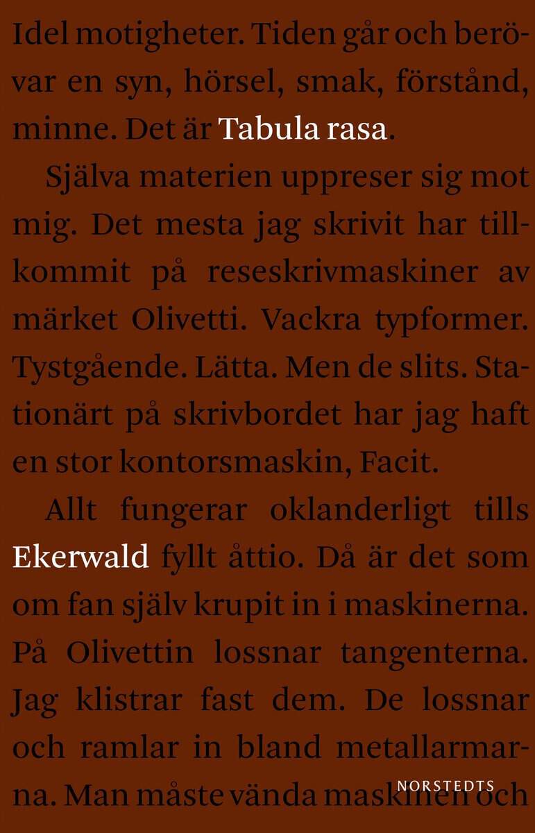 Ekerwald, Carl-Göran | Tabula rasa : Fragment av ett liv