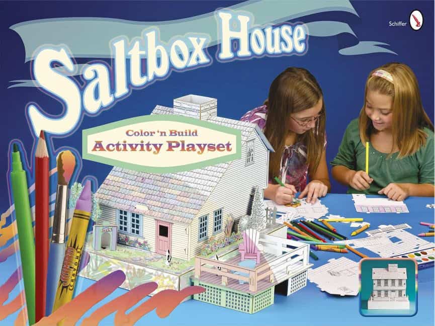 Schiffer Publishing, Ltd. | Saltbox House : Color 'n Build Activity Playset
