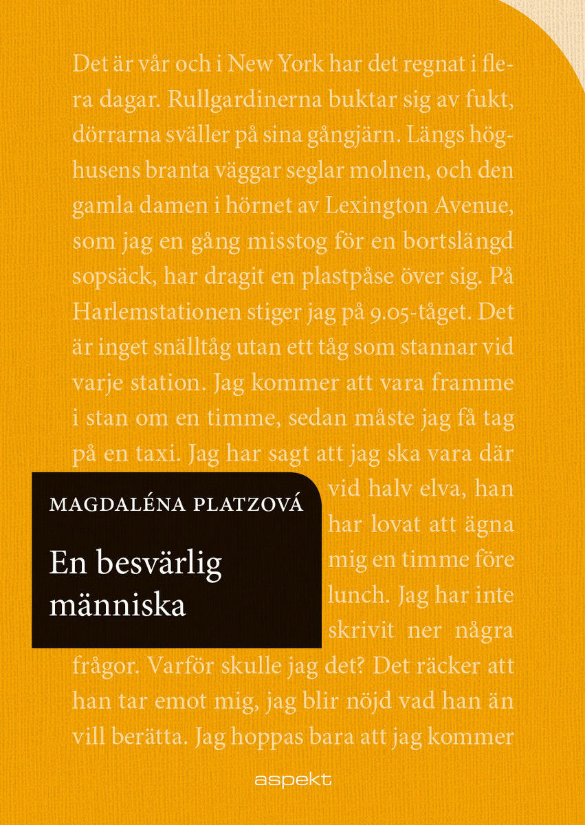 Platzová, Magdaléna | En besvärlig människa