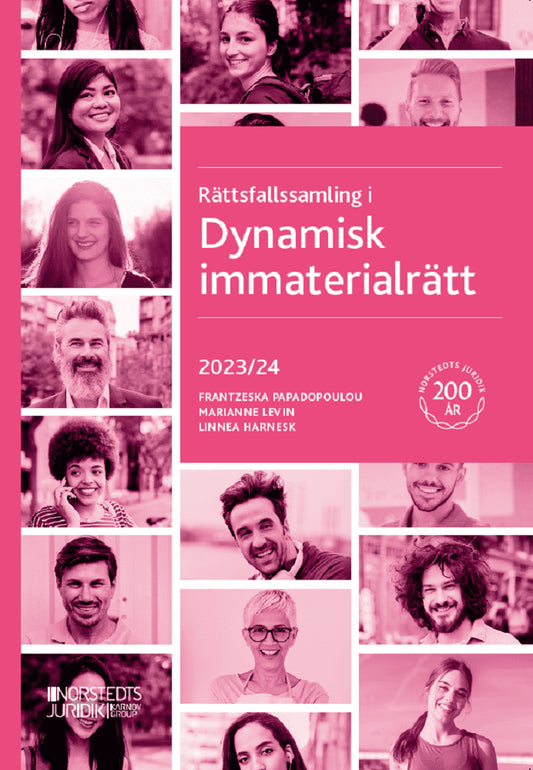 Papadopoulou Skarp, Frantzeska | Levin, Marianne | Harnesk, Linnea | Rättsfallssamling i Dynamisk immaterialrätt : 2023/24