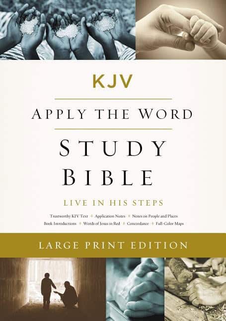 Thomas Nelson | Kjv, apply the word study bible, large print, hardcover, red letter edition