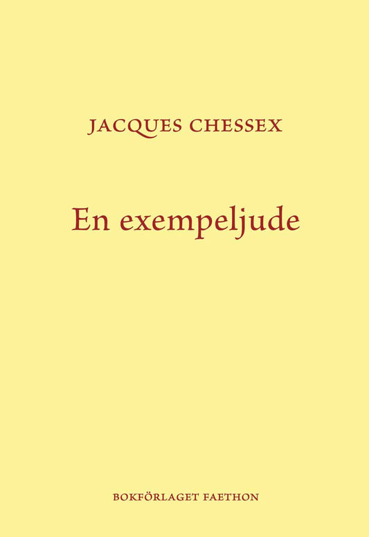 Chessex, Jacques | En exempeljude