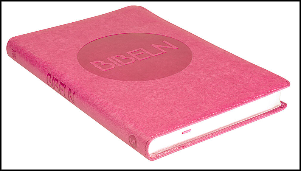 Bibel 2000 slimline rosa konstskinn