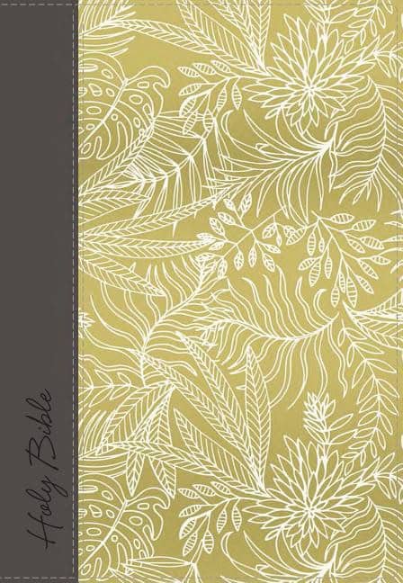 Zondervan | Nkjv, ultraslim reference bible, large print, hardcover, leathersoft, yello