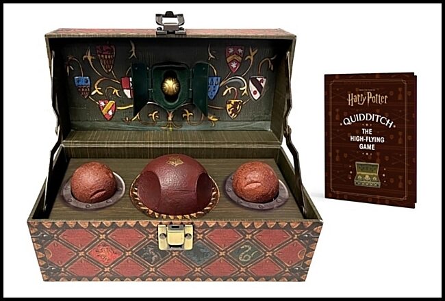 Press, Running | Harry Potter Collectible Quidditch Set (Includes Removeable Golden Snitch!)