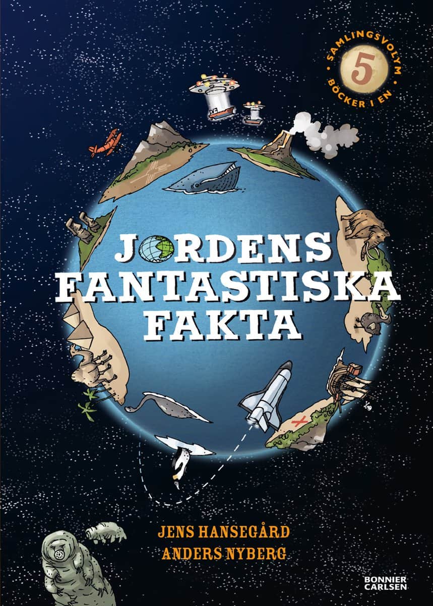 Hansegård, Jens | Jordens fantastiska fakta (samlingsvolym, 5 böcker i en)