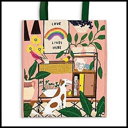 Galison | Love Lives Here Reusable Tote