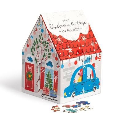 Galison | Christmas in the Village 500 Piece House Puzzle