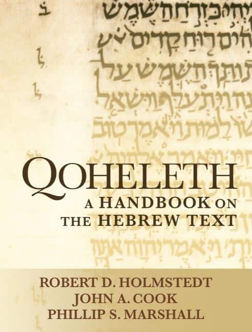 Marshall, Phillip S. | Qoheleth : A handbook on the hebrew text