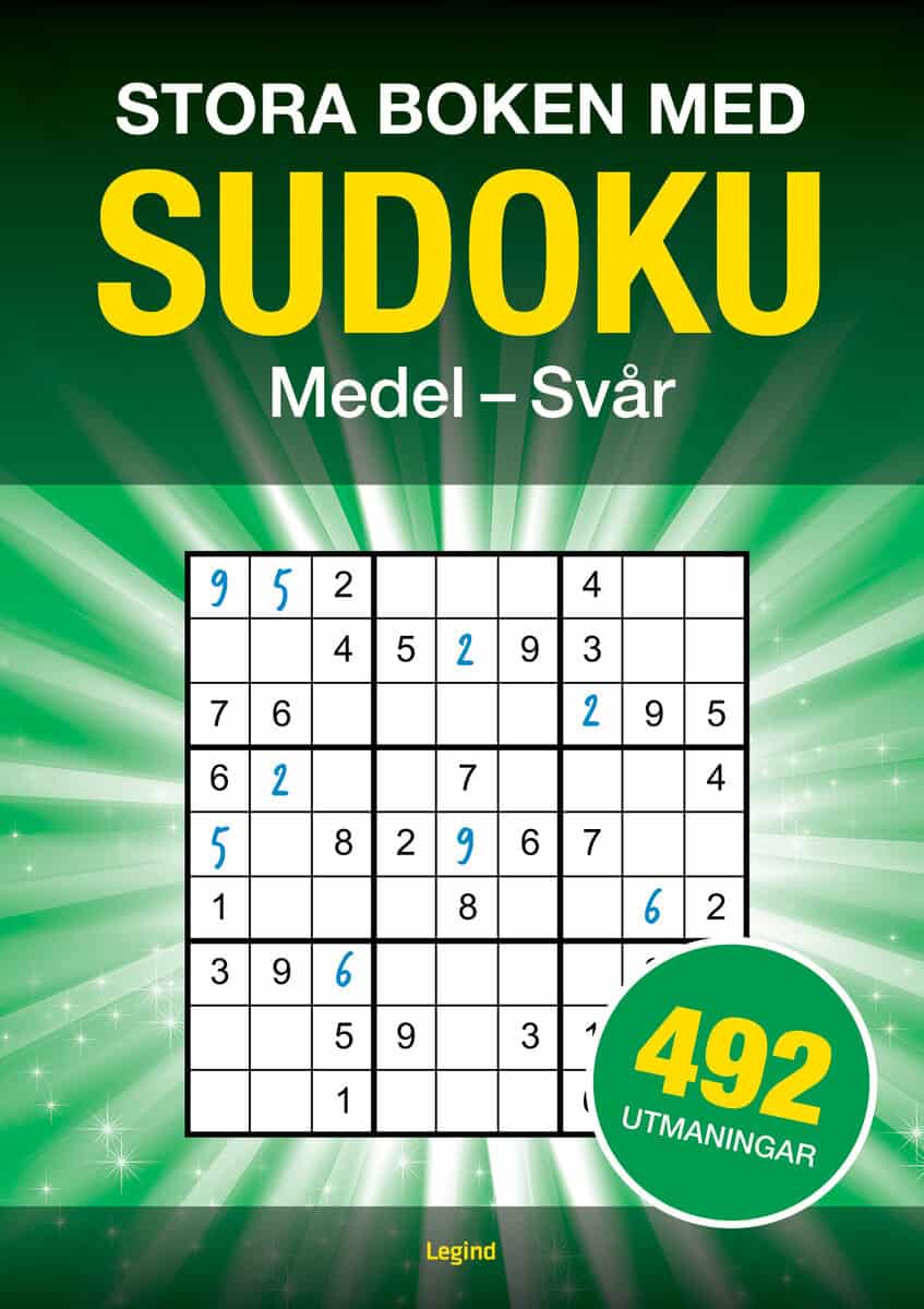 Stora boken med Sudoku : 492 pussel, medel till svår