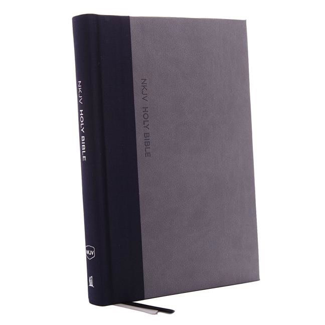 Thomas Nelson | Nkjv, thinline bible, large print, cloth over board, gray/blue, red letter