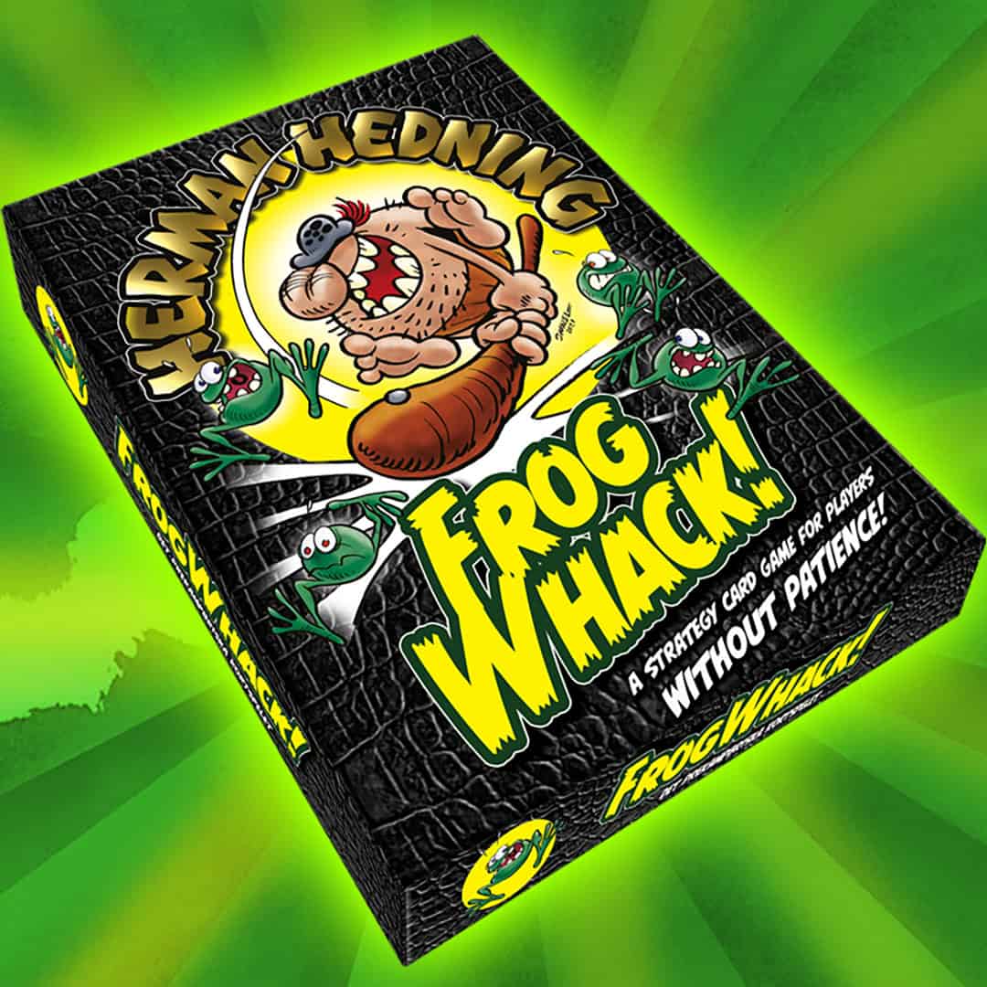 Glimne, Dan | Darnell, Jonas | Herman Hedning : FrogWhack! (kortspel)