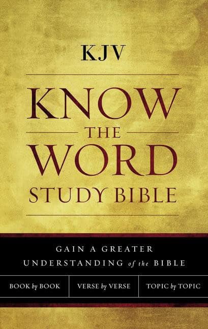 Thomas Nelson | Kjv, know the word study bible, cloth over board, red letter edition : Gain