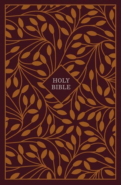 Thomas Nelson | Kjv, thinline reference bible, cloth over board, burgundy/orange, red lette