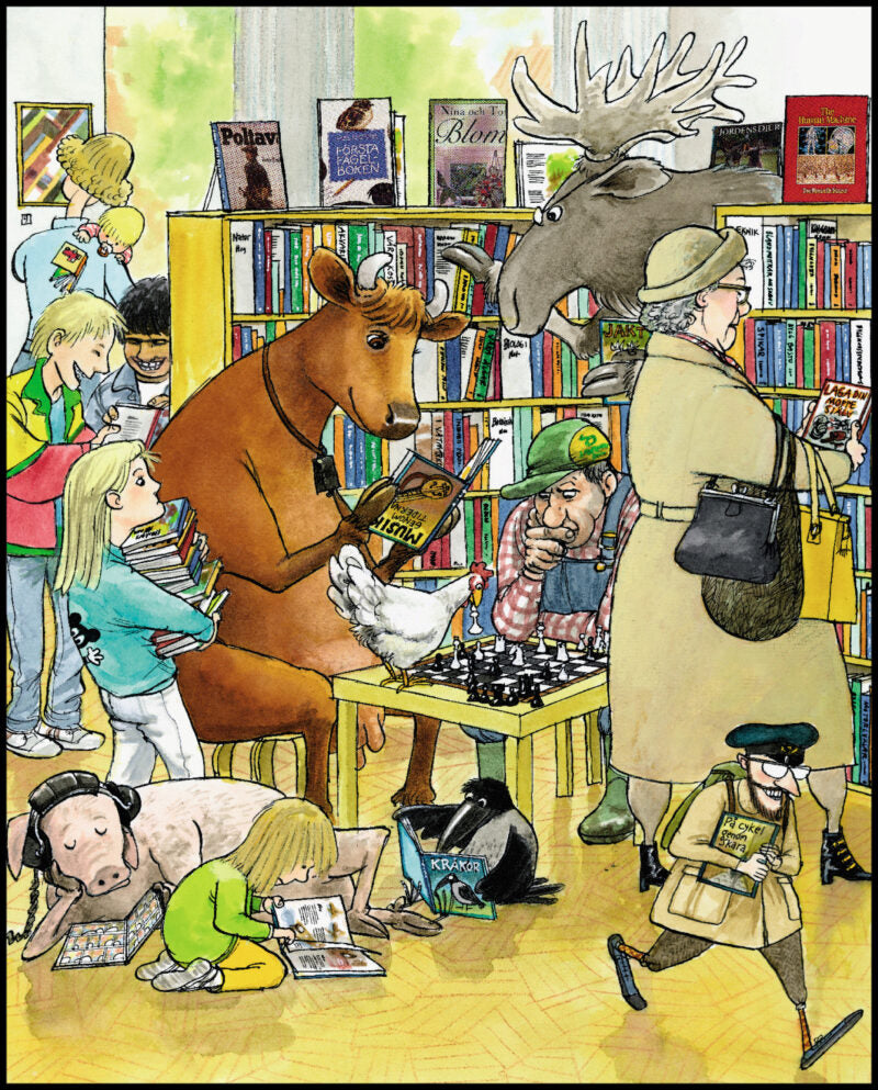 Wieslander, Jujja| Wieslander, Tomas| Nordqvist, Sven | Mamma Mu Språk och mattelekar Affischer