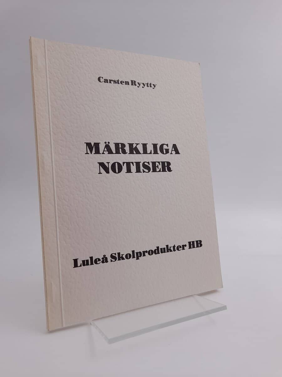 Ryytty, Carsten | Märkliga notiser